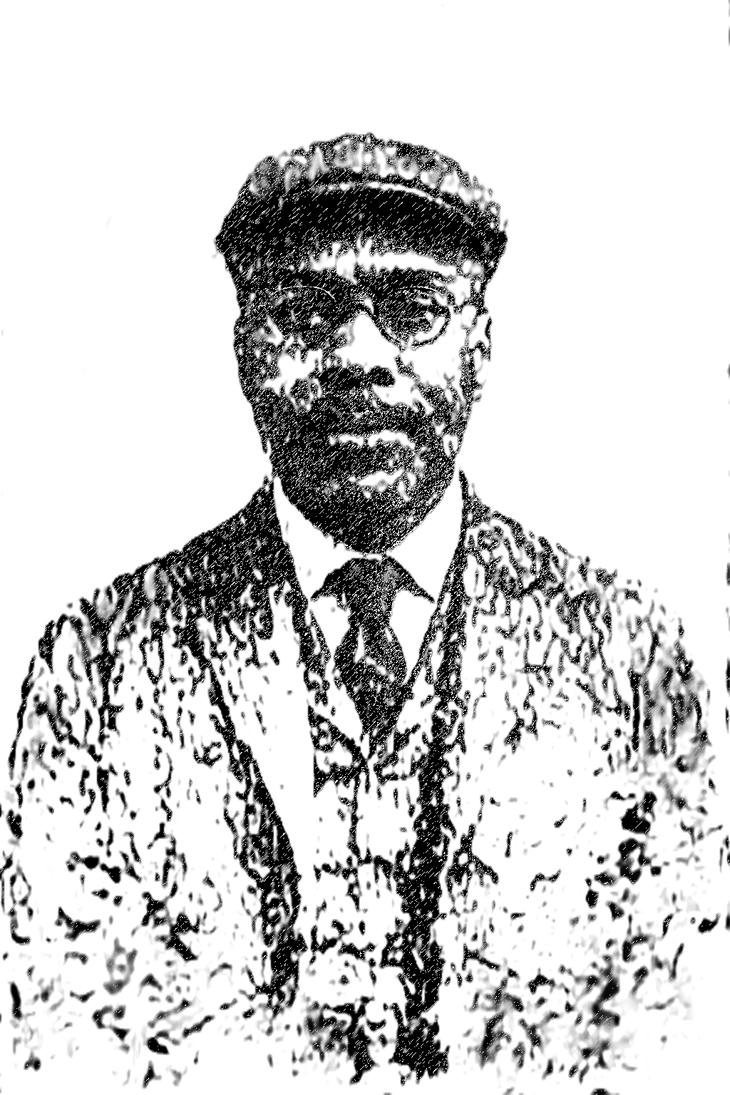 Portrait of the AztekMQ founder in a vintage style